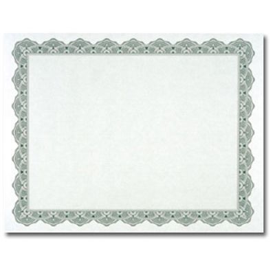 Optima Green Certificate Paper w/ Gold Seals (GCB392)  