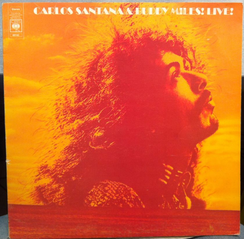 SANTANA & BUDDY MILES live LP VG+ 1972 1st UK A1/B1  