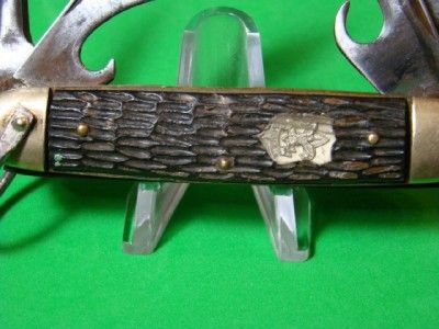 Rare Imperial Bone Scout Pocket Knife VG 7111 9 MJB  