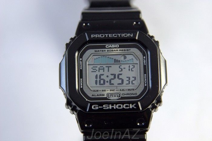 Casio G Shock GLIDE GLX5600 Moon Phase Tide Graph **Mint**  