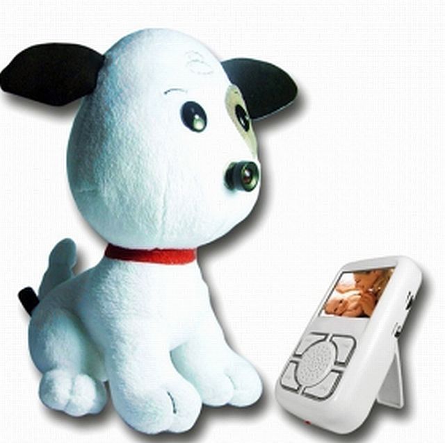 Stuffed Puppy BABY MONITOR Nanny Spy Camera VIDEO Surveillance 