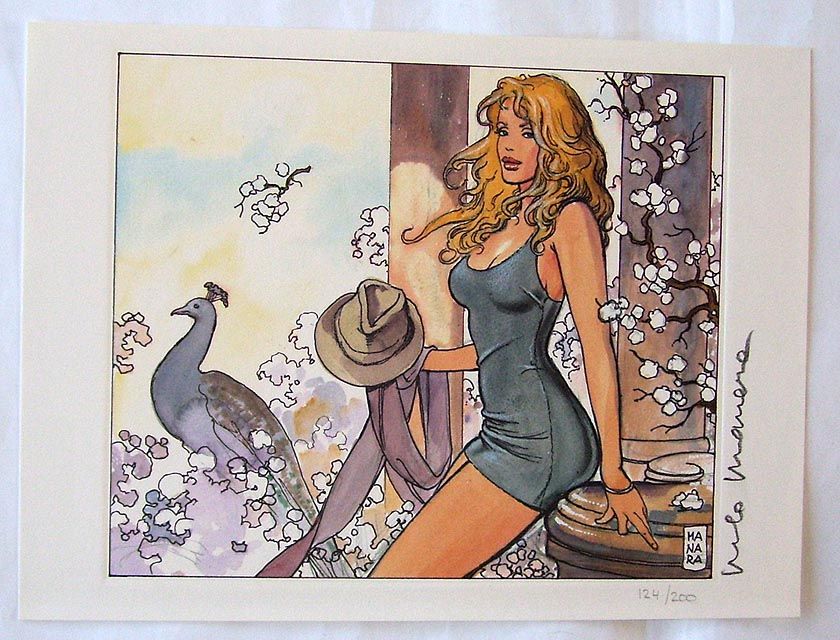 Milo Manara Art of Manara Limited Hardcover with Signed Art Priint 