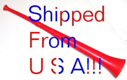 USA RED VUVUZELA HORN FC DALLAS Quick Ship FIRE CHIVAS  