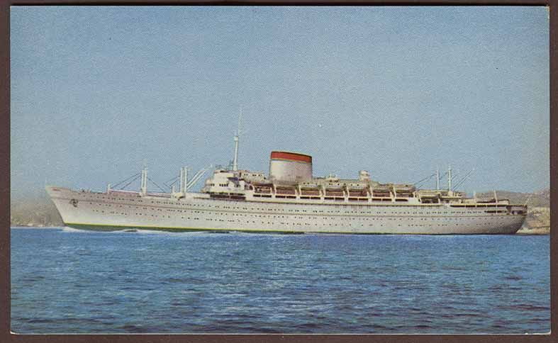 ITALY ITALIA BEAUTY MN AUGUSTUS SHIP OLD POSTCARD LOOK  