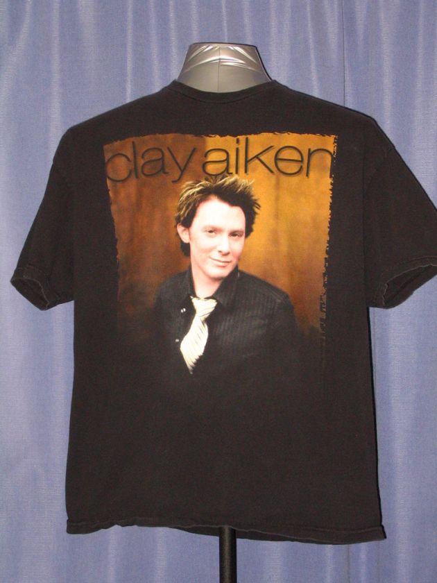 Clay Aiken Concert Tour 2004 t shirt American Idol XL  