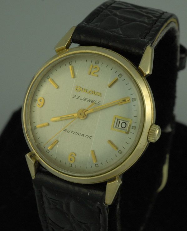 VINTAGE DECO BULOVA 23J AUTOMATIC MENS WRIST WATCH – MINT RACING 