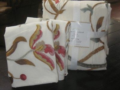 POTTERY BARN ALISA ALISSA EMBROIDERED DUVET & 2 SHAMS~KING/CAL K~NEW 