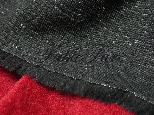 BLACK FAUX FUR PLUSH NOVELTY COSTUME SEW CRAFT FABRIC  