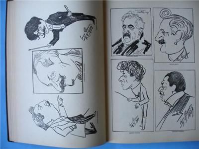 small sampling of the names of the artist caricatures within this 