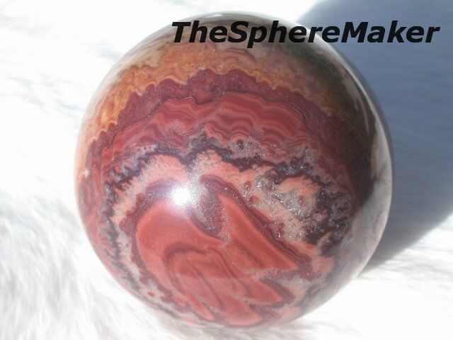 Siaz 2.9 WAVE DOLOMITE SPHERE DESERT SAND STORM CRYSTAL BALL MEXICO 