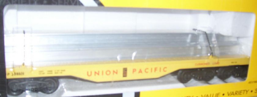 LINE O DIE CAST 693 2111 UP UNION PACIFIC FLATCAR W/ I BEAM LOAD 