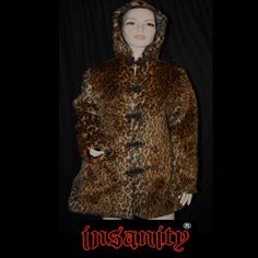 CHEETAH ANIMAL PRINT FURRY FLUFFY JACKET BY INSANITY  