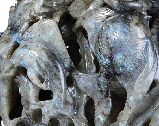 17.3Labradorite Underwater World Sculpture/Carving#S97  