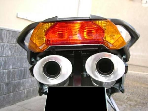 Aprilia Futura GPR Exhaust Titanium with Number Plate  