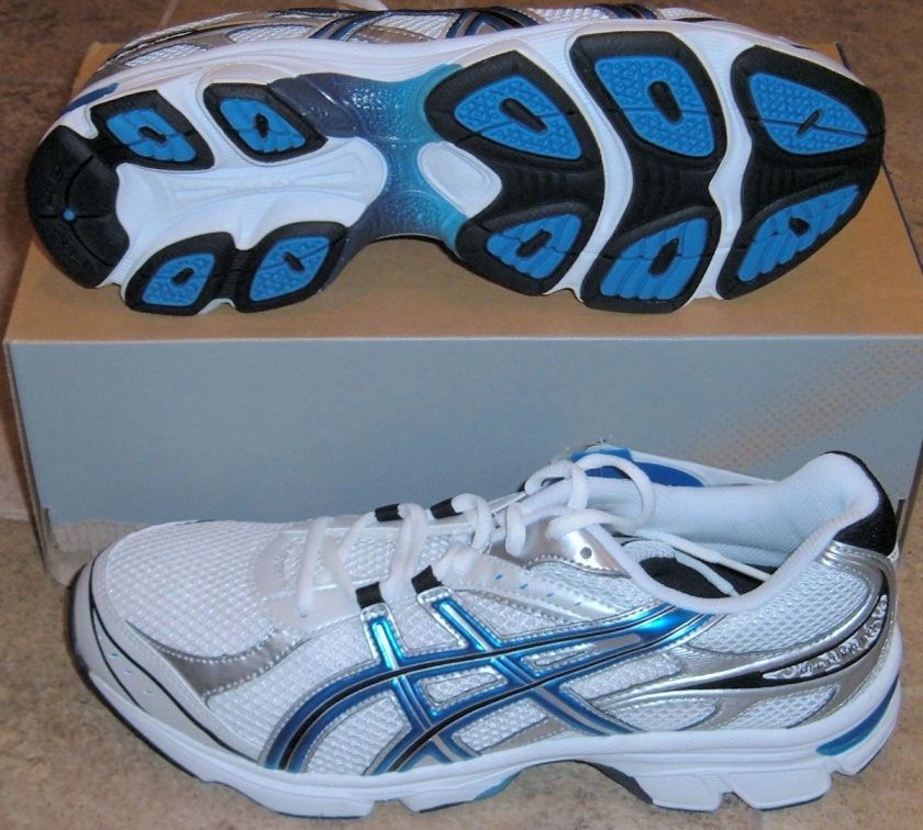 NEW ASICS GEL TURBULENT Running Mens 10.5 White NIB NR  