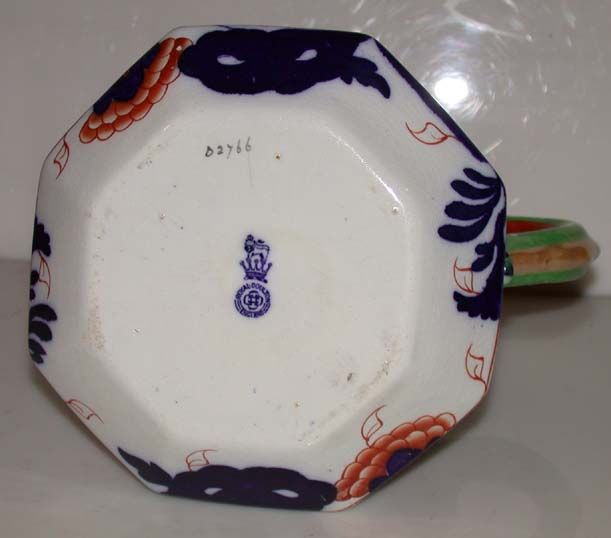 Rare Royal Doulton Imari Jug with Snake Handle  