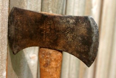 VINTAGE TRUE TEMPER KELLY WORKS DOUBLE BIT FLINT EDGE AXE 35 Long 9 