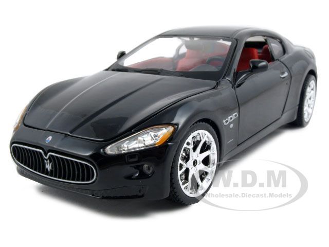 2008 MASERATI GRAN TURISMO BLACK 124 DIECAST MODEL CAR  