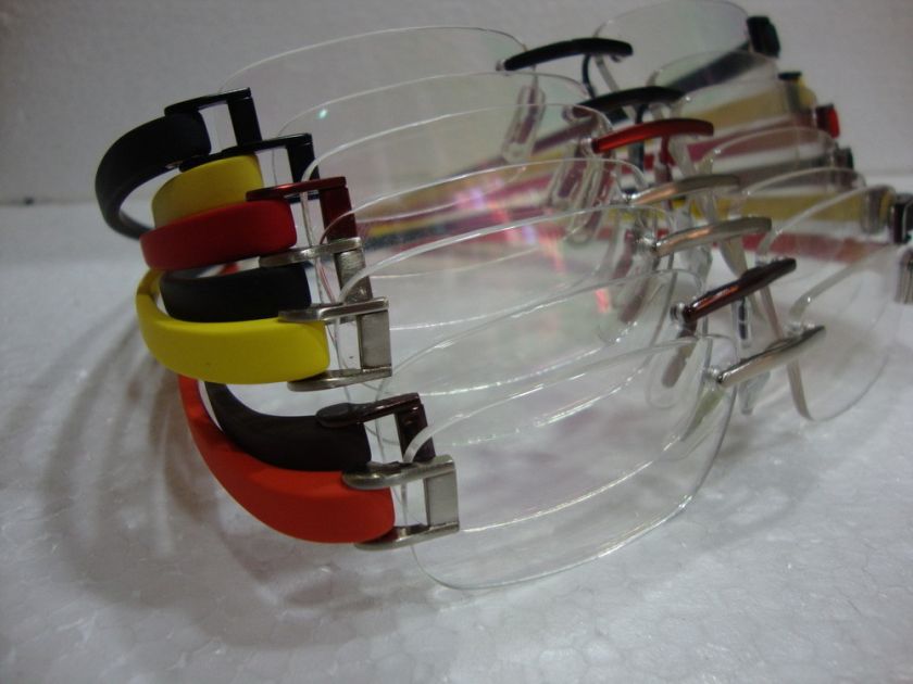 TITANIUM RIMLESS Frames TRANSITIONS ANTI REFLECTIVE PROGRESSIVE 