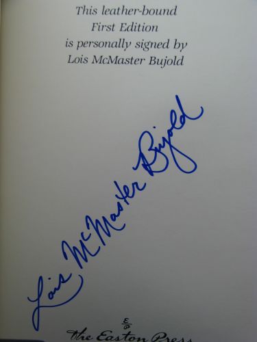 We have many autographed books by Lois McMaster Bujold for sale, many 