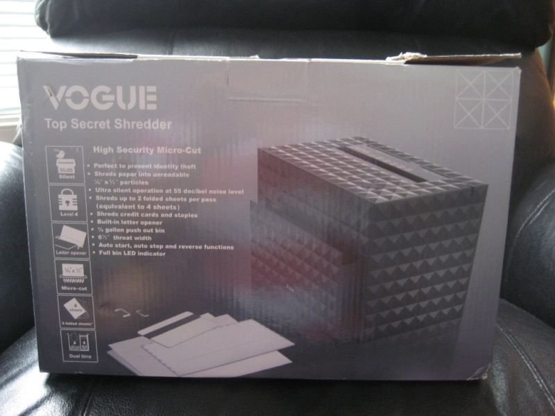 VOGUE Top Secret Shredder S150 High Security Micro Cut  