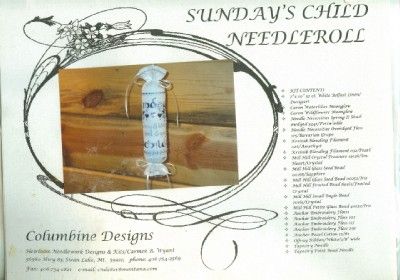 Columbine Designs SUNDAYS CHILD NEEDLEROLL   full kit  