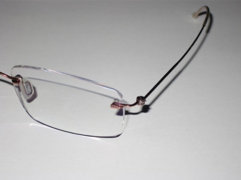 Titanium Minima Rimless Glasses Frames optical  