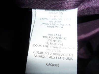 NWT Nanette Lepore purple tweed dress  size 12  