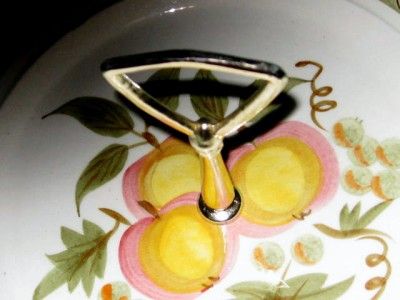 Stangl APPLE DELIGHT Tidbit Serving Plate Handle 10  