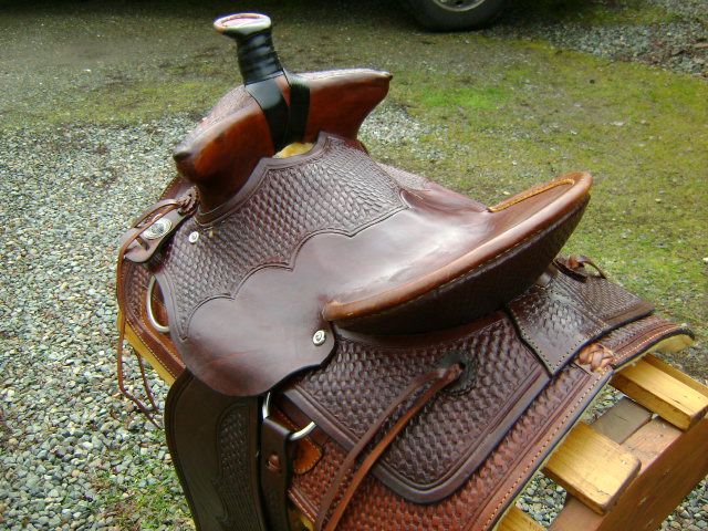 STUNNING NEW BEAR TRAP 16 MONTANA WESTERN WADE ROPING LEATHER SADDLE 