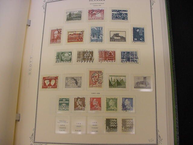 SCANDINAVIA FINLAND DENMARK EARLY MID STAMPS F VF COLLECTION SCOTT 