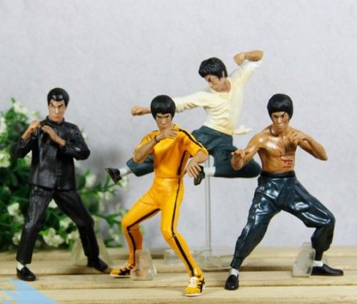 BRUCE LEE FIGURE KUNG FU MASTER LEGEND SET OF Four  