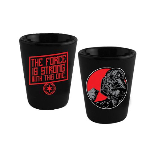 Star Wars Darth Vader The Force Ceramic Shot Glass, NEW  