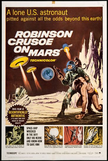   Crusoe On Mars 1964 Original U.S. One Sheet Movie Poster  