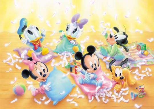 Tenyo Japan Jigsaw Puzzle D 300 166 Disney Mickey Baby (300 Pieces 