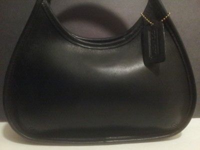   HANDBAG BLACK LEATHER 9027 PURSE TOTE AUTHENTIC BAGUETTE TEEN  