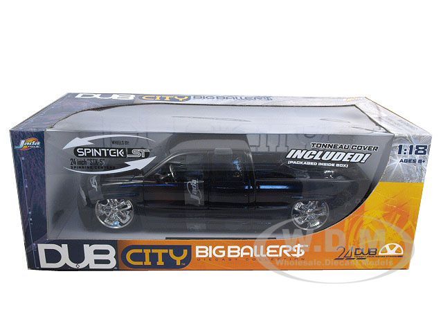 CHEVROLET SILVERADO BLACK 118 DIECAST MODEL CAR BY JADA 63112  