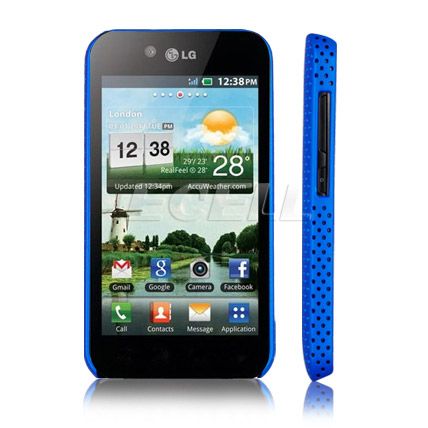   PERFORATED MESH HARD BACK CASE COVER FOR LG OPTIMUS BLACK P970  