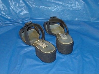 Womens Black Slide, Dress or Casual Shoe.size 9 M ( B )  