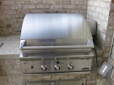 DCS Stainless Steel Grill, Side Burner, Rotisserie, Light   Natural 