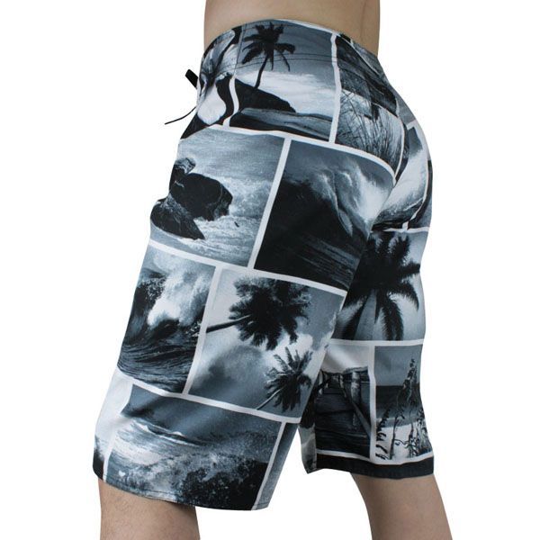   Mens Surf Board Shorts BoardShorts Boardies Gray SZ 30 32 34 36  