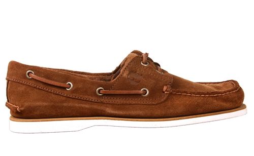 Timberland Mens Shoes 42573 Classic 2 Eye Boat Brown Suede  