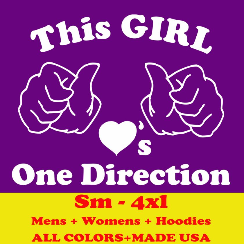 H229 THIS GIRL LOVE 1 ONE DIRECTION tour s m l xl 2x hoodie sweatshirt 