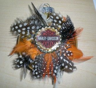 Harley Davidson Glass Glitter CHRISTMAS Ornament ooak Holiday 