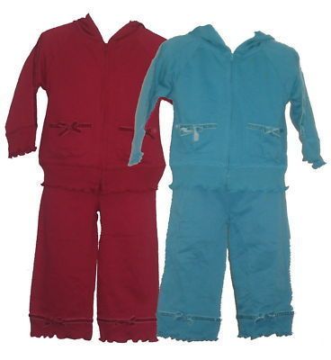   Dog Embellished Toddler Girls Sweat Suit Hoodie Pants   NWT  