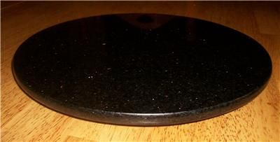 GRANITE LAZY SUSAN CENTERPIECE BLACK GALAXY  