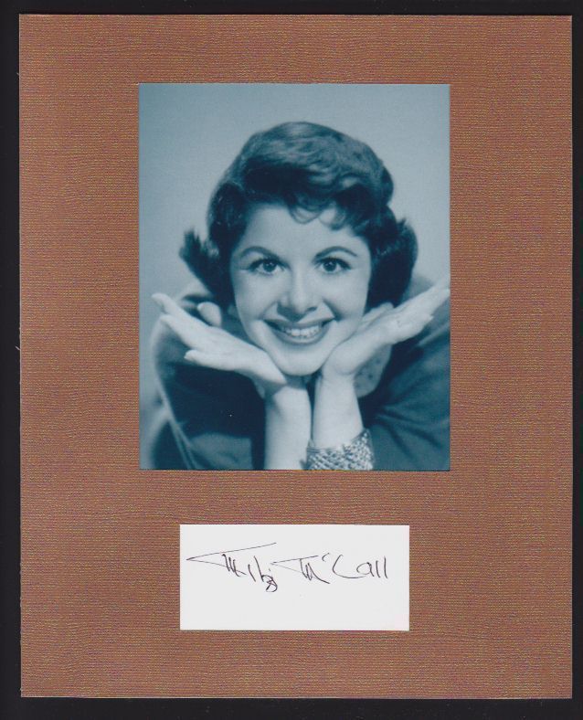 Mitzi McCall Autograph Display SUPER CUTE POSE Signed Signature COA 