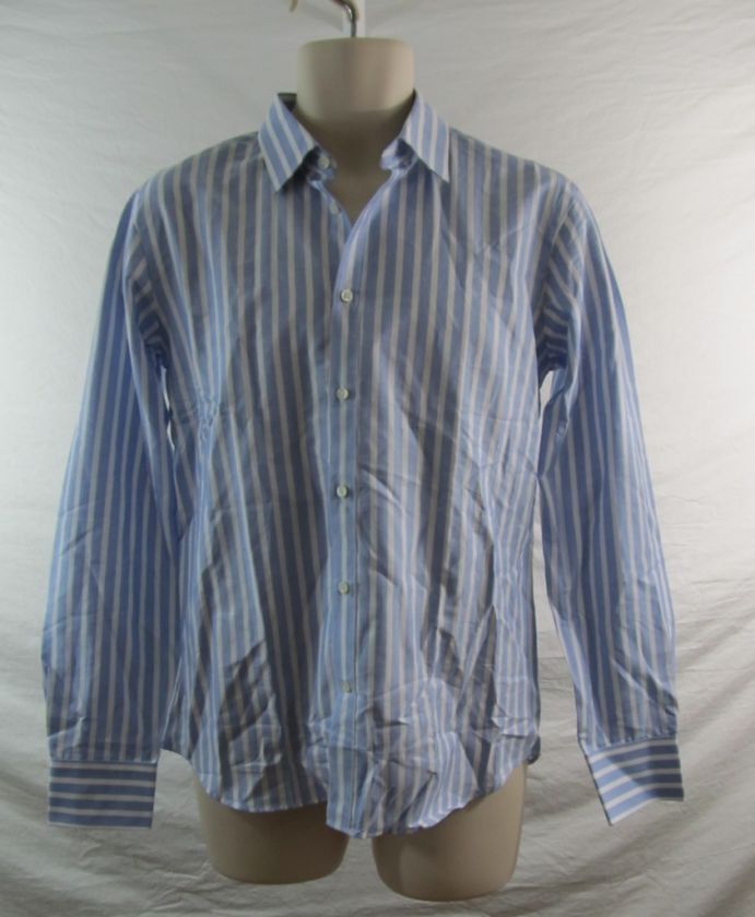 Simon Spurr Mens Stripe Dress Shirt Size Medium Retail $295  