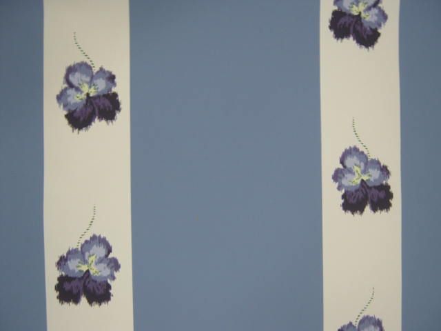 LOT 3 DR SCHUMACHER Violet Stripe Periwinkle Wallpaper  