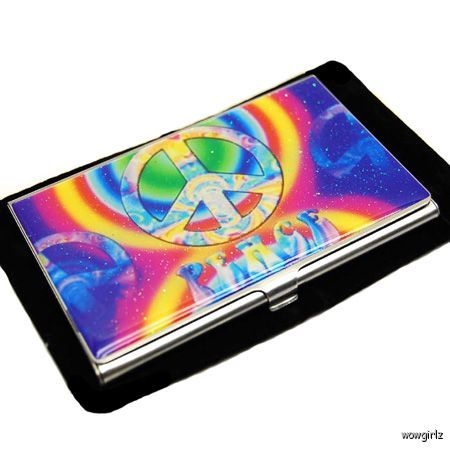 CARD CASE   PEACE SIGN 3   CREDIT CIGARETTE BUSINESS  